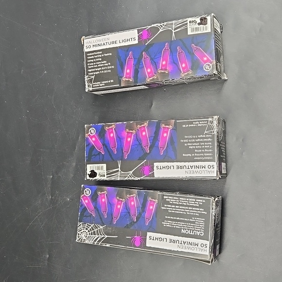 NEW Purple Party Lights String Lights Halloween Dorm Decoration Bundle (4) - Picture 7 of 9